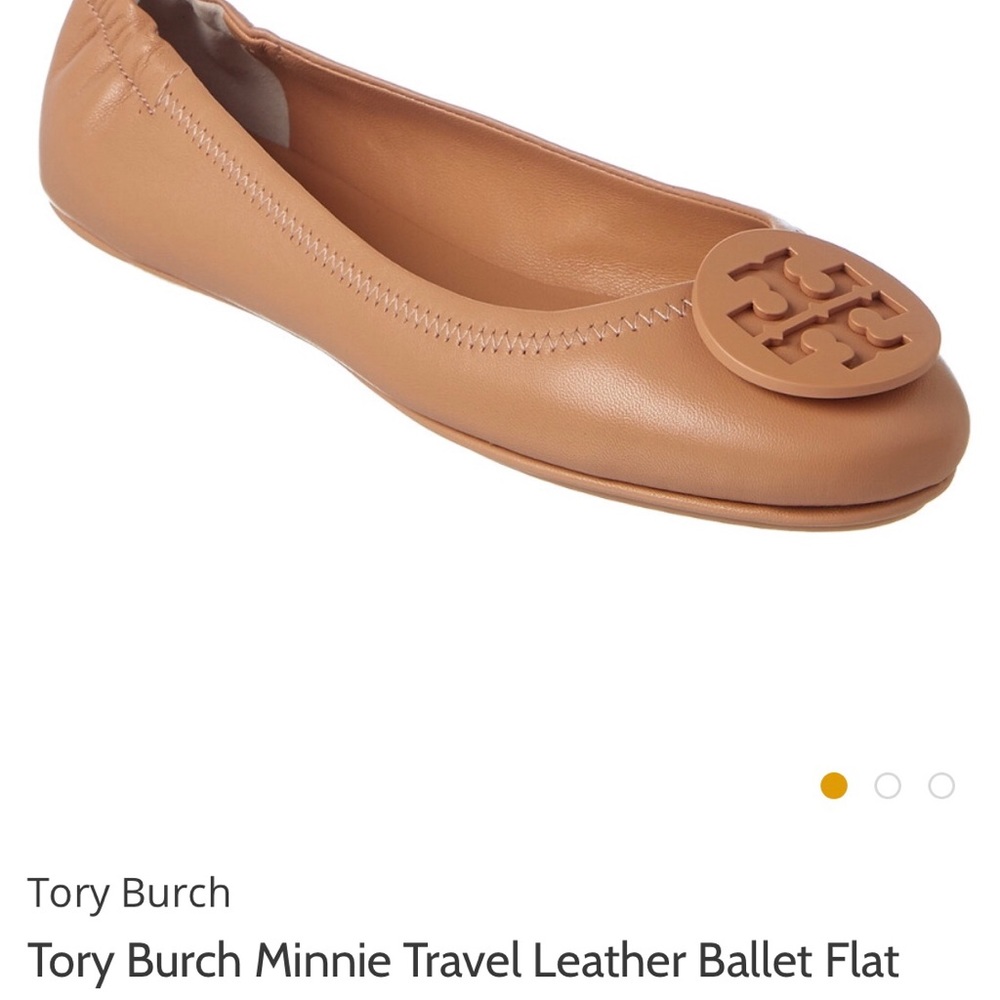Tory Burch Minnie Travel Leather Ballet Flat